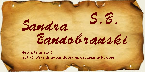 Sandra Bandobranski vizit kartica